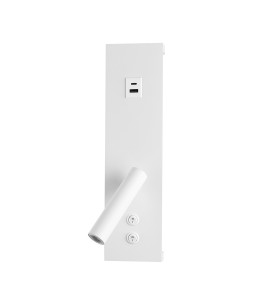 Arandela Enna LED 3+9W 3000K com USB e USB-C branca