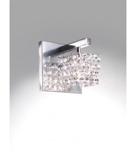 Arandela cromada com cristais