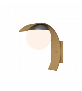 Arandela Meia Sfera 35cm ouro