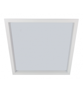 Painel LED embutir quadrado recuado branco 38W 3000K 50cm - Romalux