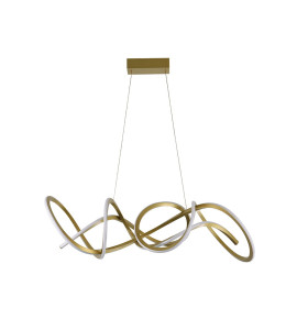 Pendente Wyna LED 79W 3000K ouro champagne