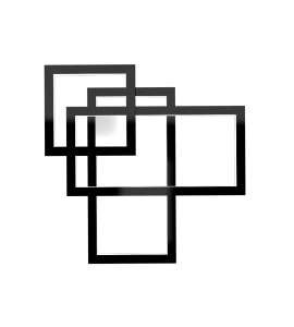 Plafon/Arandela Quadrado Frame 