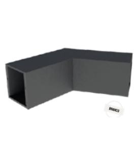 Junção fixa "L" teto teto sobrepor Legou saída para cabo branco