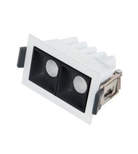 Embutido Vigo LED 4W 2700K branco e preto