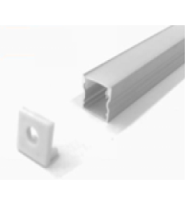 Perfil de sobrepor 9,5x10mm branco