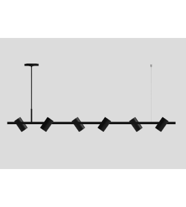 Pendente Atria Plus 140cm preto