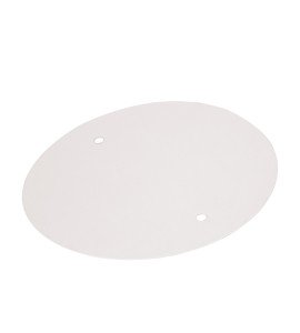 Disco de metal 12cm branco fosco
