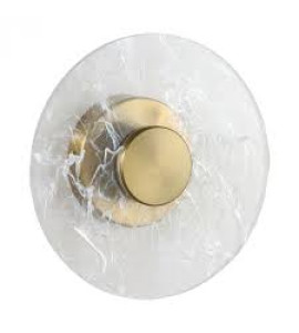 Arandela Botton LED dourado