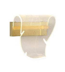 Arandela Silver Fern LED dourada