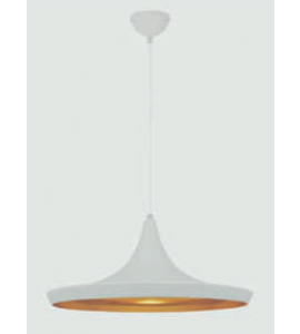 Pendente de metal branco chapéu