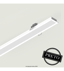 Perfil de embutir specialslim 35x13,5mm preto