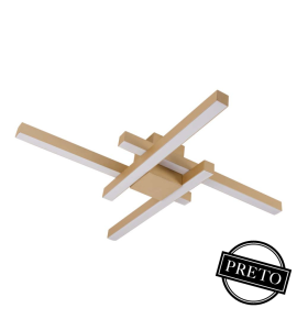 Plafon/arandela Lara slim LED 24,4W 3000K preto