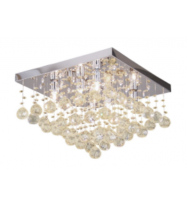 Plafon Cascata quadrado 6xG9 transparente