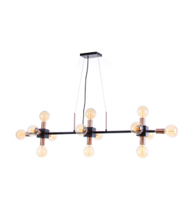 Pendente preto c/ champanhe 