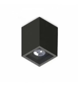 Plafon Boxit recuado PAR20 12,7x12,7x13cm preto